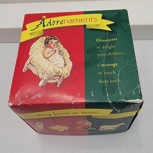 Adorenaments Baby Jesus Symbols Nick & Holly Found Granpa Attic Ornaments Family - Picture 1 of 15